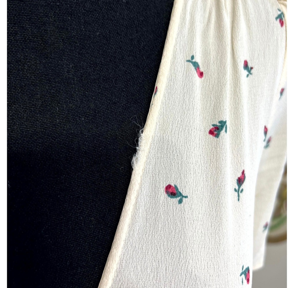 Reformation Floral V-Neck Short Sleeve Mini Dress 4 - Picture 6 of 12